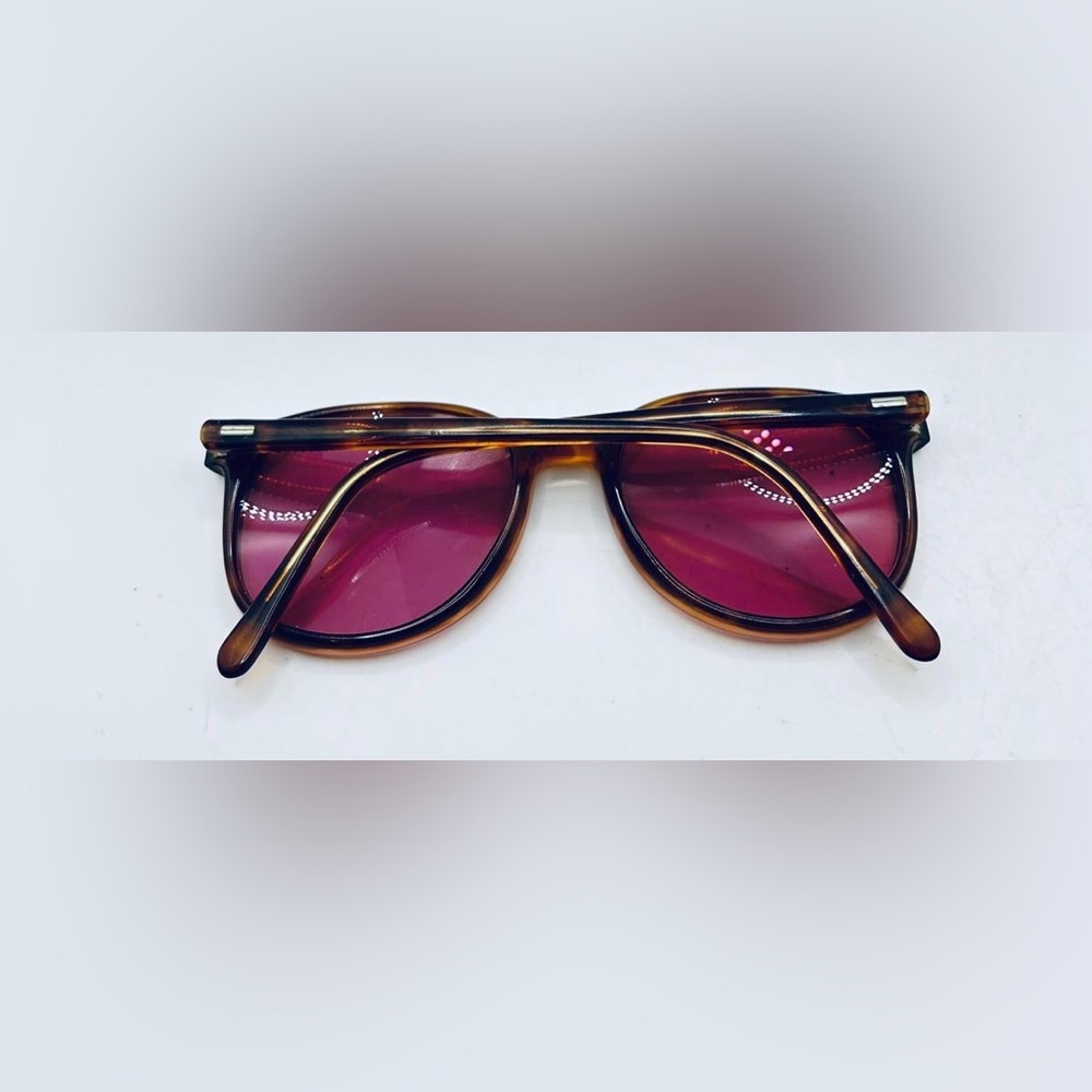Vintage Brown Tortoise Oval Sunglasses Frames Only - Picture 4 of 8